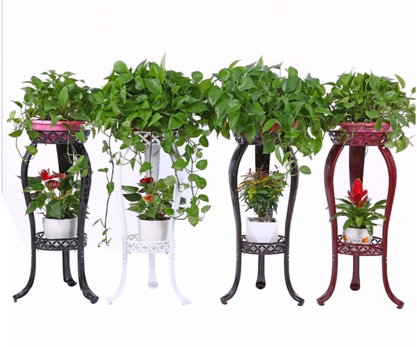 2-Tiered Scroll Classic Plant Stand HHAIPS03