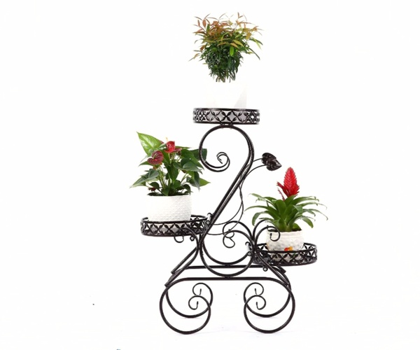 3-Tiered Scroll Classic Plant Stand HHAIPS02
